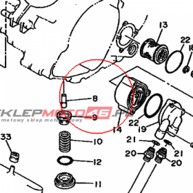 YAMAHA - PIPE, OIL 1 nr: 2XK134160000