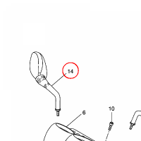 YAMAHA - lusterko nr: 4SBF62900000