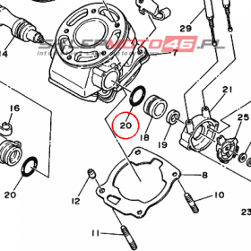 YAMAHA - uszczelniacz nr: 932103073400