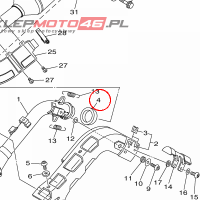 YAMAHA - USZCZELKA WYDECHU nr: 1HPE47140000