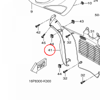 YAMAHA - OBUDOWA nr: 5B2F835K00P5