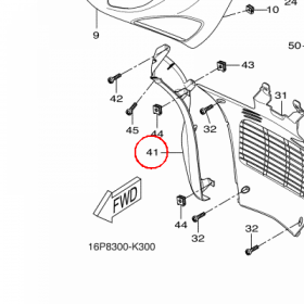 YAMAHA - OBUDOWA nr: 5B2F835K00P5