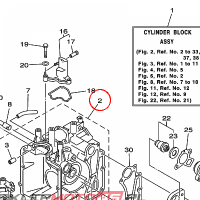 YAMAHA - BLOK SILNIKA nr: 66M15100021S