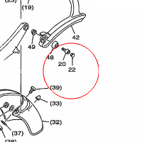 YAMAHA - WENTYL nr: 903381016400