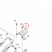 YAMAHA - OSLONA BOCZNA nr: 1WS2171X00P0