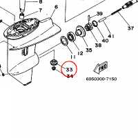 YAMAHA - TULEJA nr: 689455510000