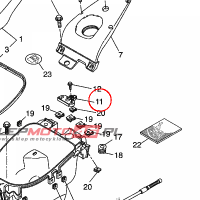 YAMAHA - BLOKADA SIEDZENIA nr: 3C6F47800000