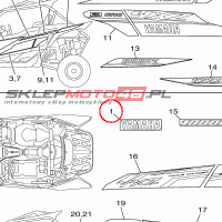 YAMAHA - EMBLEMAT nr: 2HCF153E0000