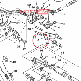 YAMAHA - UCHWYT nr: 2UJ2741L0033