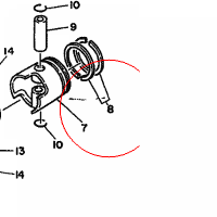 YAMAHA - pierscienie tlokowe nr: 679116100000