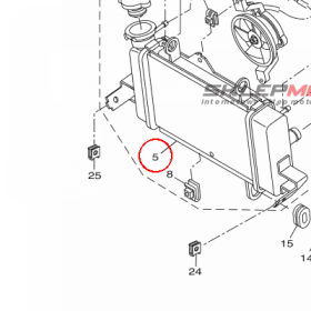 YAMAHA - CHLODNICA nr: 5D7E24611000