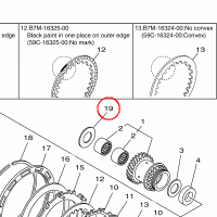 YAMAHA - podkladka nr: 902012401700