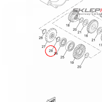 YAMAHA - PIERSCIEN ZAB. nr: 934102082500