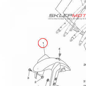 YAMAHA - blotnik nr: 1RC2151100P0