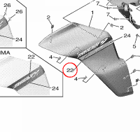 YAMAHA - EMBLEM 3D nr: 2PP2839B1100