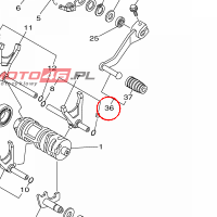 YAMAHA - pedal zm. biegow nr: 1S3181101000