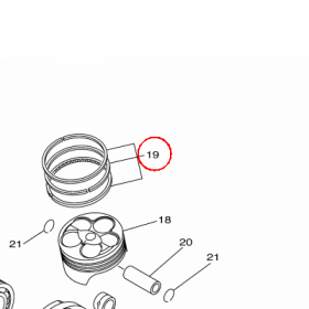 YAMAHA - pierscienie tlokowe nr: 17D116030000