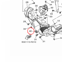 YAMAHA - EMBLEMAT LOGO nr: 2UDF175B0000