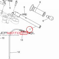 YAMAHA - KIEROWNICA nr: 5D7F61212000