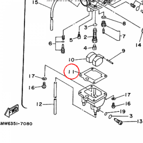 YAMAHA - USZCZELKA nr: 5H0143840000