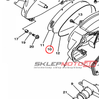 YAMAHA - filtr powietrza nr: 4HC144510000