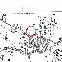 YAMAHA - USZCZELNIACZ nr: 22U141470000