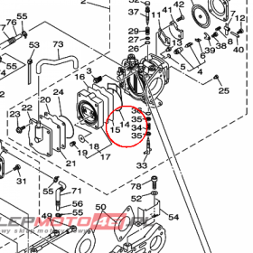 YAMAHA - USZCZELKA nr: 66E145630100