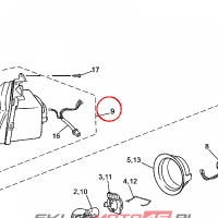 YAMAHA - reflektor nr: 5WXH43100000