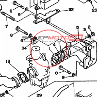 YAMAHA - USZCZELKA nr: 6G813646A000