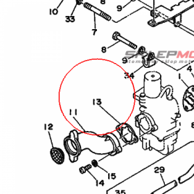 YAMAHA - USZCZELKA nr: 6G814198A000