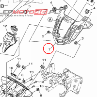 YAMAHA - UCHWYT MET. nr: B67283570000