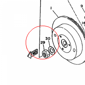 YAMAHA - nakretka nr: 9017916M0500