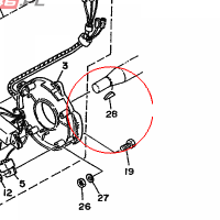 YAMAHA - WALEK LOZYSKA nr: 902800504900