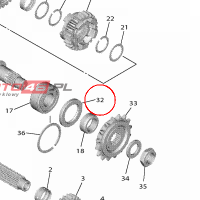 YAMAHA - simmering nr: 93102-35017-00 > 931023501700