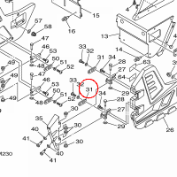 YAMAHA - BAND, RUBBER nr: 5B4F29290100