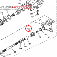 YAMAHA - USZCZELNIACZ nr: 5FB461360000