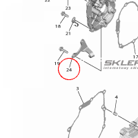 YAMAHA - HOLDER, CLUTCH CABLE nr: 2C0154410000