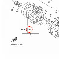 YAMAHA - PODKLADKA nr: 5VY163840000