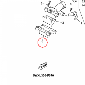 YAMAHA - ZAWOR PLYTKOWY nr: 5WXE36100000