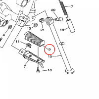 YAMAHA - guma podnozka nr: 4FU274130100