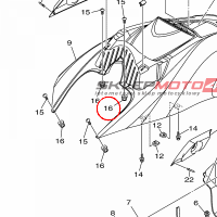 YAMAHA - NUT, LOCK nr: F2NU142L0000