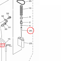 YAMAHA - IGLICA GAZNIKA nr: 28414116J400