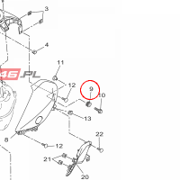 YAMAHA - tulejka nr: 904801280800