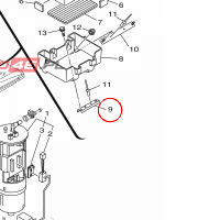 YAMAHA - PLATE, BASE 2 nr: F2SU85920000