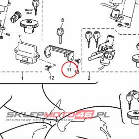 YAMAHA - BRACKET nr: 1B9H19480000