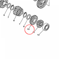 YAMAHA - KOLO ZEBATE nr: 1C3171511000