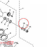 YAMAHA - tulejka nr: 90387127G800