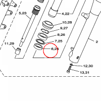 YAMAHA - tuleja slizgowa nr: 5JX231250000