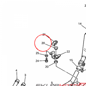 YAMAHA - DAMPER, MUFFLER nr: 36Y147470000