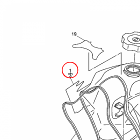 YAMAHA - ZBIORNIK PALIWA nr: 2C8F411000P0